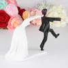 Feis Creative Westen Style Cake Decoration Wedding Favors Bride Hold Groom avgång Doll1851514