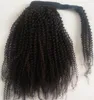 Afro Kinky Curly Human Ponytail hair piece For Black Women Brazilian Virgin Hair Drawstring Ponytail Hair Extensions 10-24 inch
