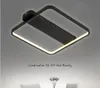 Современный светодиодный потолочный светильник квадратный алюминиевый светильник светильник черный белый корпус для гостиной спальня кухня лампары освещение светильника