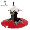 Svart röd la esmeralda professionell ballett tutu flickor klassisk ballett tutu scen kostym vuxen prestanda pannkaka tutus bt8936b