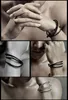 Najlepsze męskie bransoletki z bransoletki czarne/brązowe magnetyczne stali nierdzewne zapięcie podwójna opaska na rękę Piękną bransoletkę tytanową