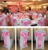 Bruiloft stoel cover sjerp strikje lint decoratie bruiloftsartikelen 16 kleur voor kiezen C176