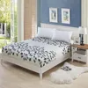 1 PC Nouveau design 6 Tailles 6 tailles Polyester Literie avec motif de feuilles élastiques SPEEF 25cm matelas matelas couverture de lit ajusté à la maison