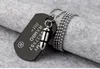 Personality Bullet Military Card Pendant Necklace 3 Color Vintage Antique Dog Tag For Men Women Best Gift