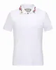 Toppkvalitet sommar bomull T-shirts t-shirt orm broderi gator Lyx svart vit 16522