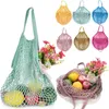 Mesh Net Bag String Shopping Storage Bags Baskets Tote Woven Bag Reusable Fruit Vegetables Storage Handbag Mesh Bags