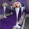 Elegant 70 cm Tall White color metal material Flower Stand Wedding Flower Vase Table Centerpiece Wedding Decoration Party Home Decor