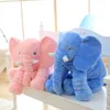 One Piece Cute 5 Colors Elephant Plush Toy med långa näskuddar PP Bomulls fyllda baby kuddar mjuka elefanter leksaker 60cm2576412