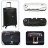 OOTDTY TSA combinación de 3 dígitos reiniciable maleta de viaje blanco y negro candado de bloqueo de código de seguridad de equipaje