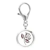 Dog/Cat Paw KeyChain Essential Oil Aroma Diffuser Perfume Locket with Lobster clasp Keychain keyring With 5pcs free Pads KA61-KA70