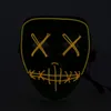 LED Mask maschera di divertente da The Purge elezione anno Grande per Festival Cosplay Halloween 2018 Anno nuovo Cosplay