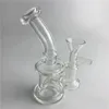 6 Inch Mini Booreilanden Glazen Bong Waterleidingen met 14mm Vrouwelijke Clear Joint 14mm Mlae Glazen Kommen Recycler Heady Beaker Bongs