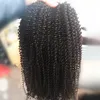 Modny Remy Clip in Hair Extensions 120g Clip in Human Włosy Rozszerzenia Afro Grube Remy Ludzkie Rozszerzenia mogą być farbowane