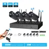 4CH Wireless NVR 720P IR outdoor P2P WIFI 4 PCS 1.0MP CCTV Security Camera System Surveillance Kit