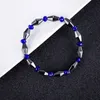 Czarny Kamień Naturalny Leczniczy Koraliki Sporty Charm Bransoletki Bangle Dla Mężczyzn Kobiety Moda Party Decor Biżuteria