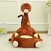 Dorimytrader Big Soft Giraffe Kids Sofa Cartoon Animals Cat Toy Baby Chair Kindergarten Seat 31inch 80cm DY60354