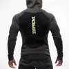 Siłownia Estetyka Męskie Bodybuilding Bluzy Kamuflaż Bluza Trening Training Slim Fit Kurtka Fitness Outdoor Sports Coat Tops