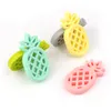 Spädbarn ananas tänder mat silikon toddler frukt ananas soothers baby molar träning naturlig ekologisk säker teether baby tandvård leksaker