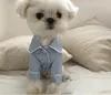 夏のフランス犬パジャマポメラニアンクマの闘牛小さな犬テディペットの服のシャツに触れたときは快適に感じます