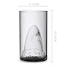 人格創造的な面白い精神ビッグサメの手作りガラスビール赤ワインガラス二重ガラス飲料バーカップガラス製品300ml