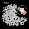 100pcs/set Disposable Glue Permanent Makeup Ring Tattoo Ink Pigments Holder Rings Container/Cup L Size free shipping