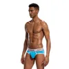 4 pc / lot Pinky Senson Sexy Men Briefs Soild Brillante color Bulge Fitness algodón hombres ropa interior masculina calzoncillos bragas masculinas