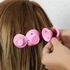 Soft Borracha Magia Cabelo Encrespador DIY Rolos De Cabelo Ferramentas Ferramentas de Viagem Início Use Maquiagem Beleza Ferramenta Macio Silicone Rosa Encrespador