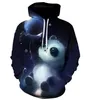 2018 Fashion New Horror Movie Clown Hoodie 3D Skull Sweatshirt Plus Sportkläder Tracksuit Män Kvinnor Unisex Pullover Storlek S-6XL