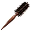 Антистатическая кабана щетина прямой твил щетка для парикмахерской круглой деревянной кисточки для волос для вьющихся волос223p