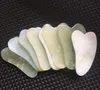 Gua Sha Gesichtsbehandlung Guasha Massagewerkzeug Chinesischer natürlicher Jadestein Schabewerkzeuge für Gesicht und Augen schlanker XB19572463