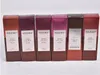 레드 와인 병 매트 립 틴트 립글로스 방수 긴 지속 Lipgloss 보습 립 틴트 화장품 액체 립스틱 6 색 DHL 무료