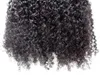 Extensions de cheveux humains 3B 3C Clip en brésilien crépus bouclés vierge trame épaisse 120G 1 ensembles tête complète 9205633