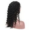 Parte do lado profundo curly cabelo humano perucas para mulheres negras pré arranjaram com cabelos de bebê 130% de densidade venda quente