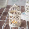 Creative Candle Houders Hollow Holder Tealight Candlestick Opknoping Lantaarn Vintage Bird Cage Smeed Nieuwe Bruiloft Decoratie Kandelaars