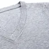 Solid färg v-hals ärmlös ny 2018 Höst och vinter All-Match Mens Cashmere Sweater Hot Sale Men Stickad Vest D1892902