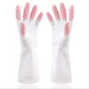 Household Cleaning Glove Anti Skid Thread Simple Practical Gloves Thickening Brush Bowl Kitchen Accessories Laundry Supplies 2 1sy dd