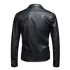 2016 PU Leather Jacket Men Basic Coat Wool Leather Men's Jackets Slim Motorcycle Jackets Trench Parkas Plus Size XXXL