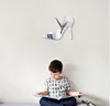 3D DIY современные трехмерные часы спальня настенные часы дамы на высоком каблуке обувь серебряное зеркало настенные часы для украшения дома