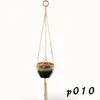 Macrame Plant Hanger Indoor Outdoor Opknoping Planter Mand Jute Retro Bloem Pot Opknoping Touw Holder String Thuis Tuin Balkon Decoratie