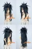 나루토 Uchiha Madara 긴 검은 코스프레 애니메이션 모델링 가발