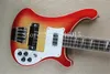 Kinesiska fabriksmusikinstrument Anpassade nya körsbärsburstfärg 4003 4 strängar Rick Electric Bass High Quality7888699