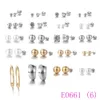 3 Set Fashion Pearl Stud för Kvinnor Hot Selling Rhinestone / Crucifix / Star Bow Liten örhängen Set Mix Ear Stud E0660