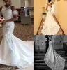 Plus Size Wedding Dresses Jewel Neck Lace Appliques Beaded Detachable Short Sleeves Country Wedding Dress Sweep Train African Bridal Gowns