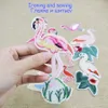 10st Flamingo Broderade fläckar för klädkassar Strykjärn på överföring Applique Patch för klänning Jeans DIY Sy på broderi Kids Stickers