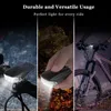 400 Lümen USB Şarj Edilebilir Bisiklet Ön Işık LED Akıllı Indüksiyon MTB Bisiklet Bisiklet Far Gidon Lambası Fener Su Geçirmez