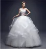 Real Photo vestido de noiva de Wedding Dress 2018 New Fashion Koreal Style Red Romantic Lace Appliques Princess bridal Ball Gown