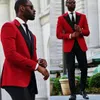 Custom Made Red Groom Tuxedos Beautiful Men Formal Suits Business Men Wear Wedding Prom Dinner Suits (Jacket+Pants+Tie+Girdle) NO;676