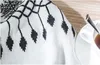 decoração de casa nórdica capa de almofada estilo tricô preto e branco decoração de borla cadeira de cama fronha quadrada retangular235U