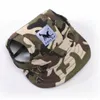 Carino Moda Camo Abbigliamento Cappello per cani da compagnia Berretto da baseball Antivento Sport da viaggio Cappelli da sole Visiera estiva in tela per cuccioli Cani di grandi dimensioni