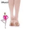 imucci vrouwen ballet converteerbare panty's meisje roze fluwelen leggings volwassen panty dans sokken witte legging gymnastiek collant